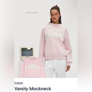 Parke Sprinkle Fleece Varsity Mockneck Sweatshirt